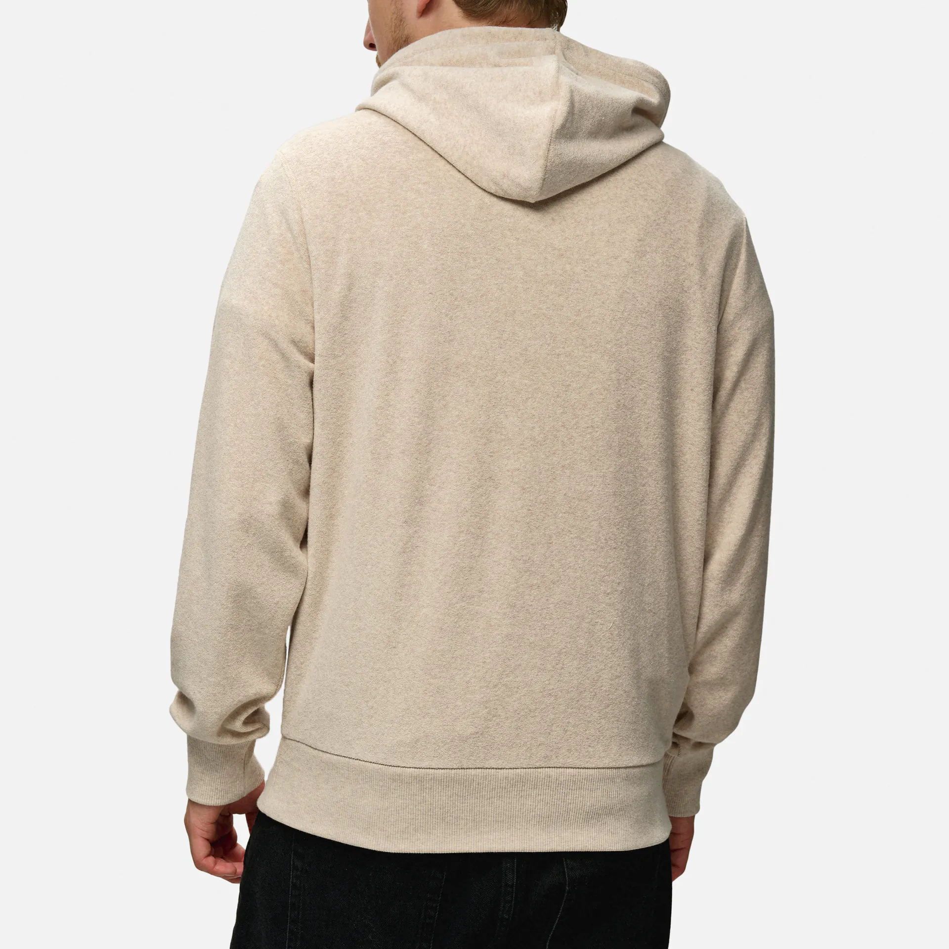 Fred Perry Towelling Hoodie Porridge Marl