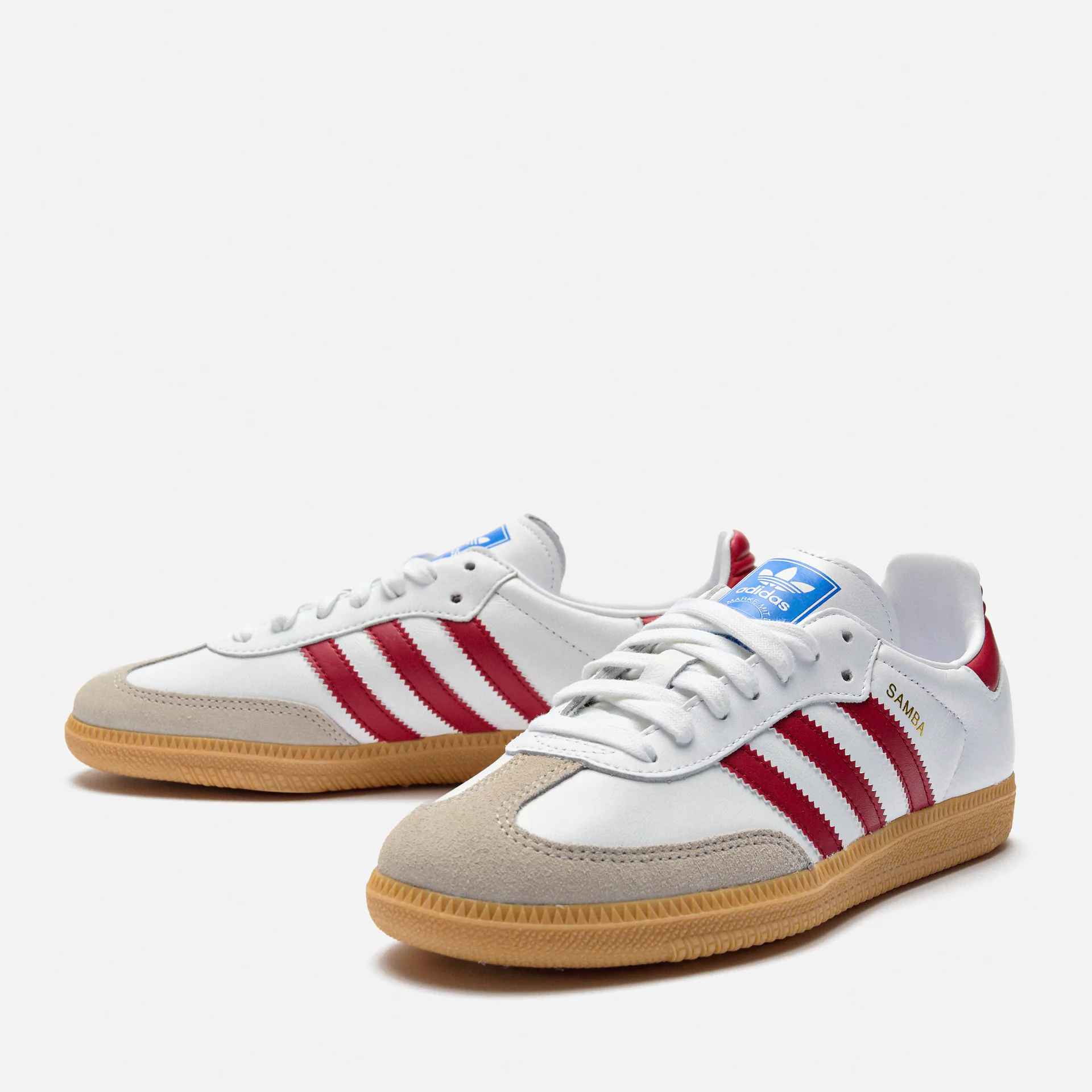 adidas Originals Samba OG Sneaker Cloud White/Collegiate Burgundy/Gum