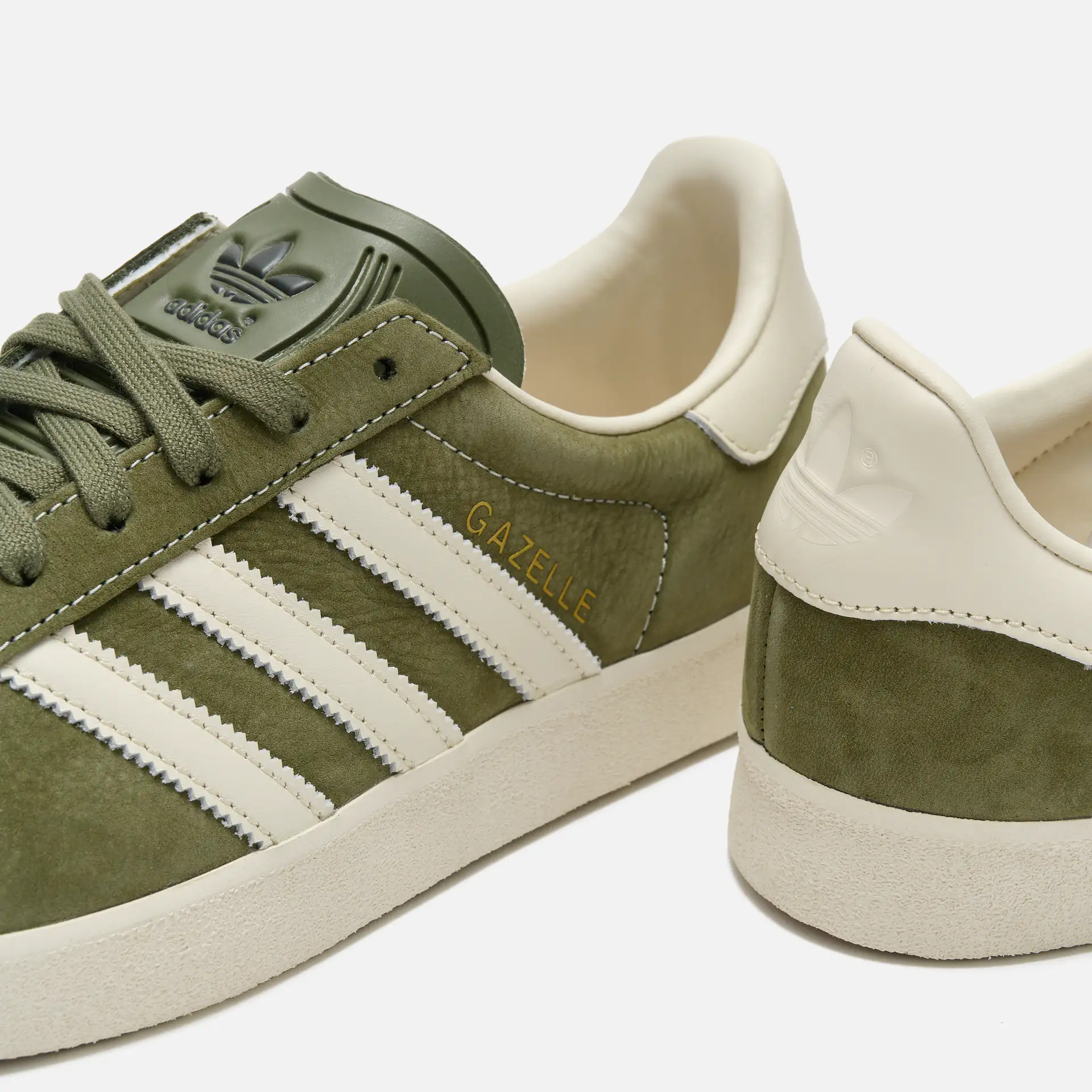 adidas Originals Gazelle 85 Sneaker Olive Strata/Core White/Wonder White