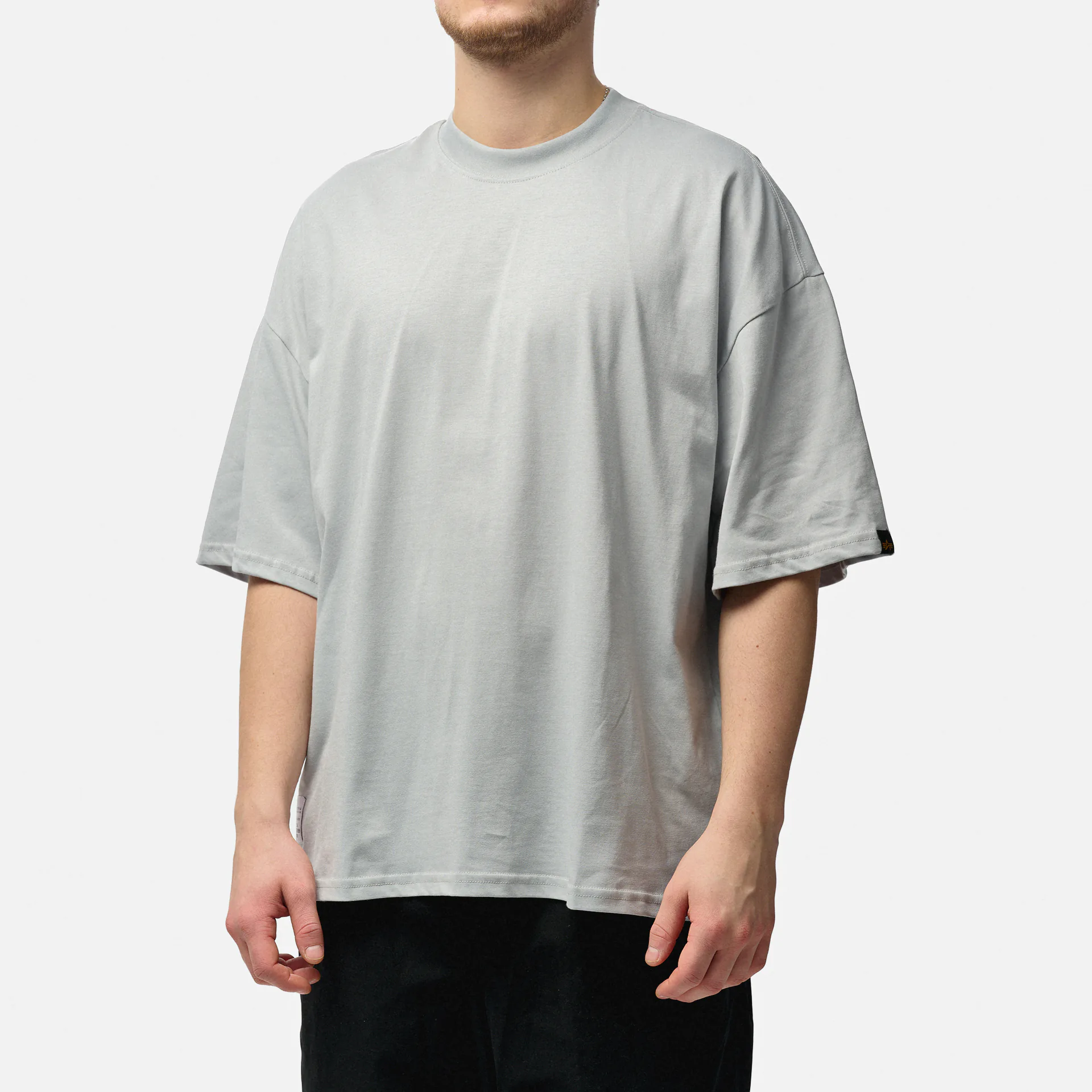 Alpha Industries Logo T-Shirt Pastel Grey