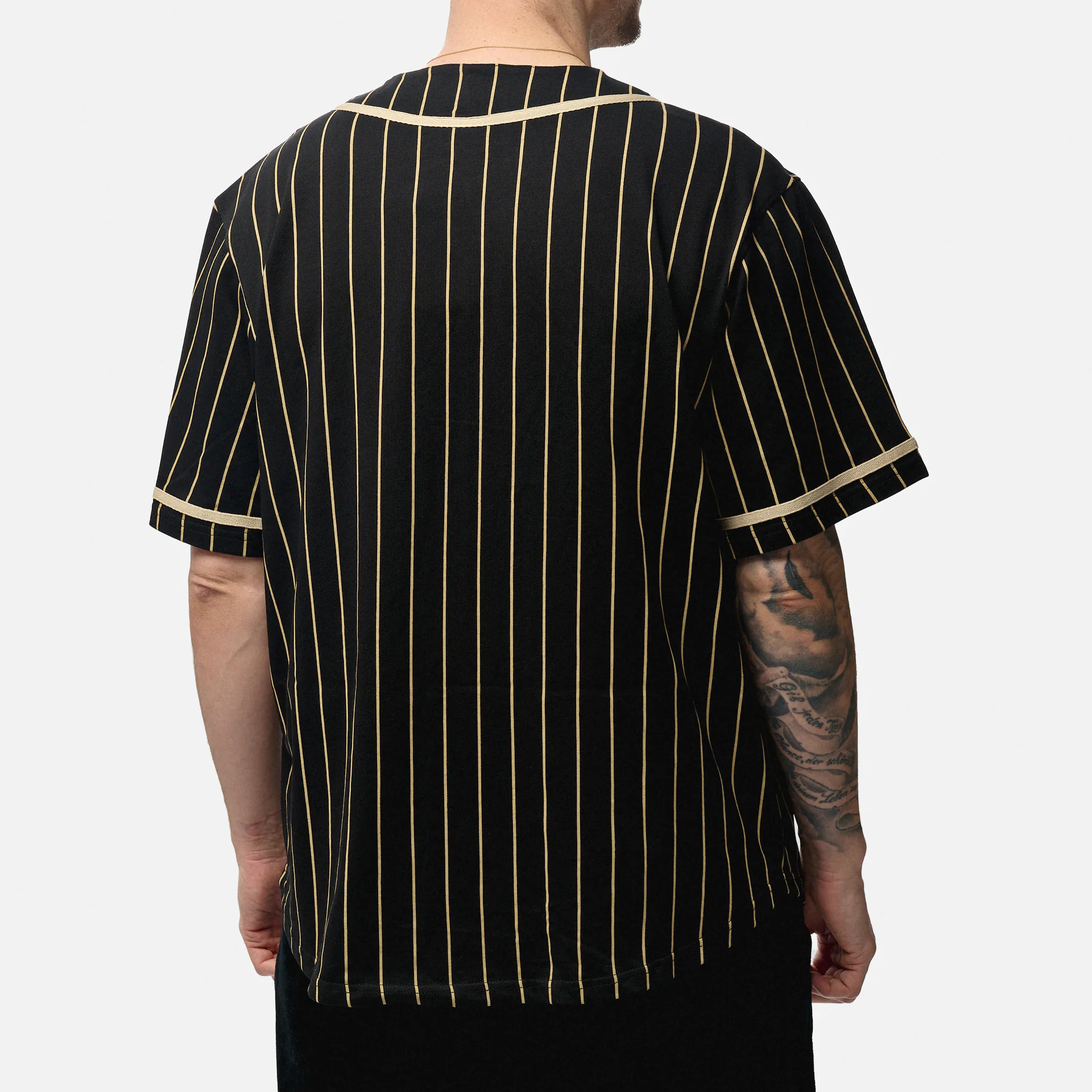 New Era Pinstripe Jersey Black/Stone