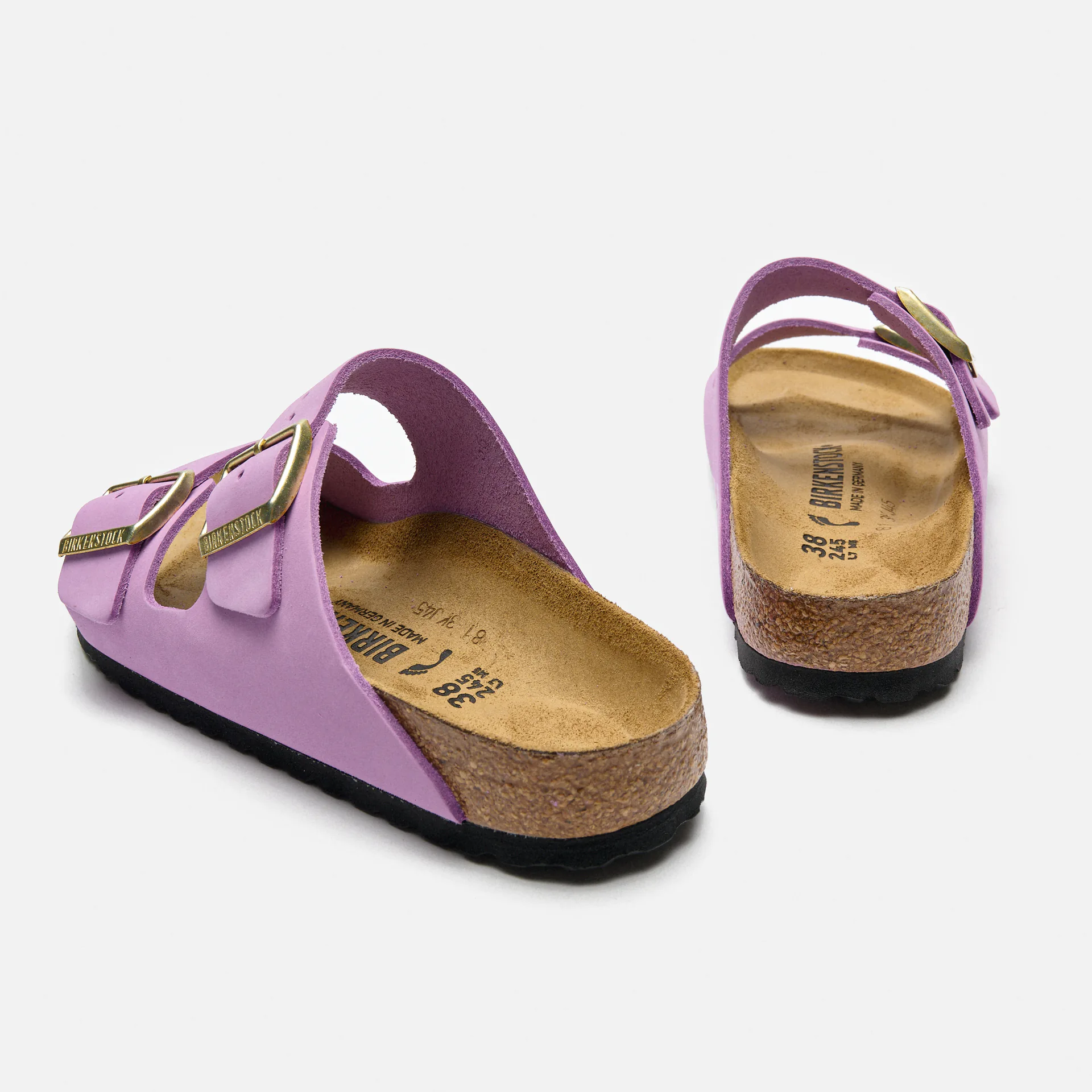 Birkenstock Arizona Nubuk Leather Sandals Crocus
