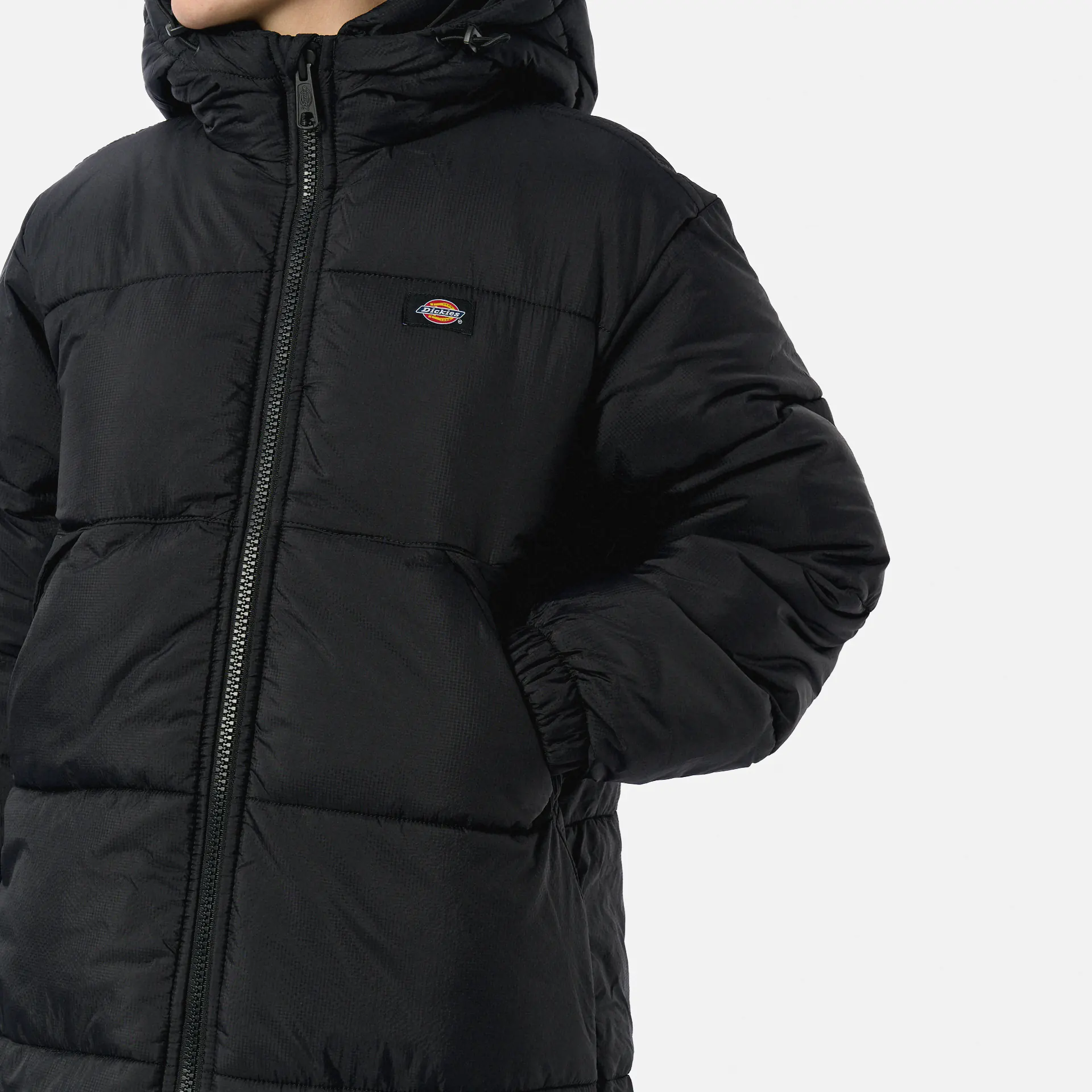 Dickies Alatna Long Puffer Coat Jacket Black