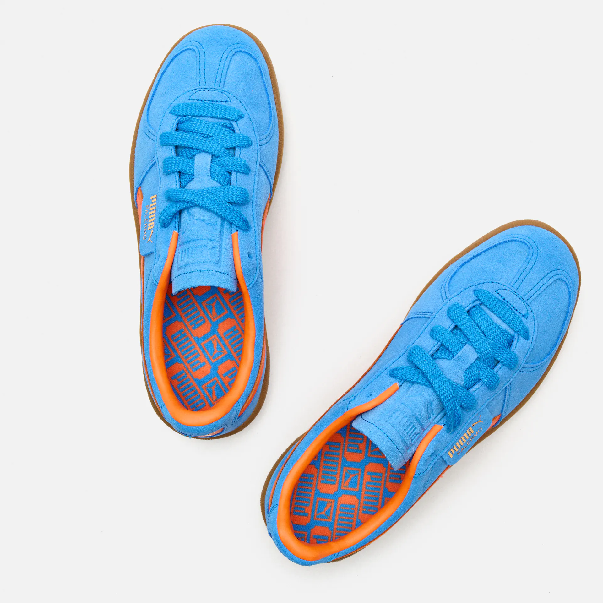 PUMA Palermo Sneaker Hyperlink Blue/Flame Flicker/Gum