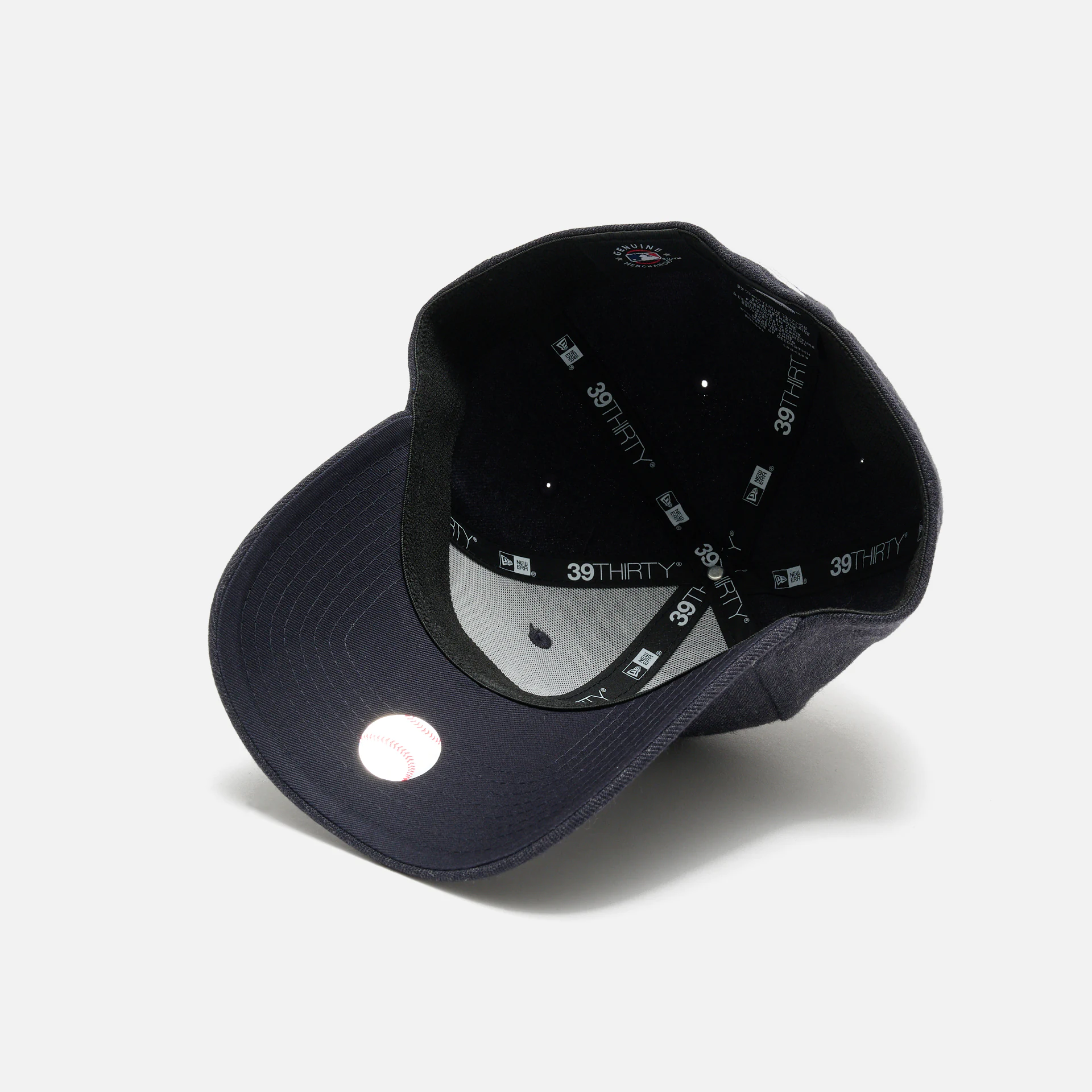 New Era MLB NY Yankees Heather Wool 39Thirty Stretch Fit Cap Navy