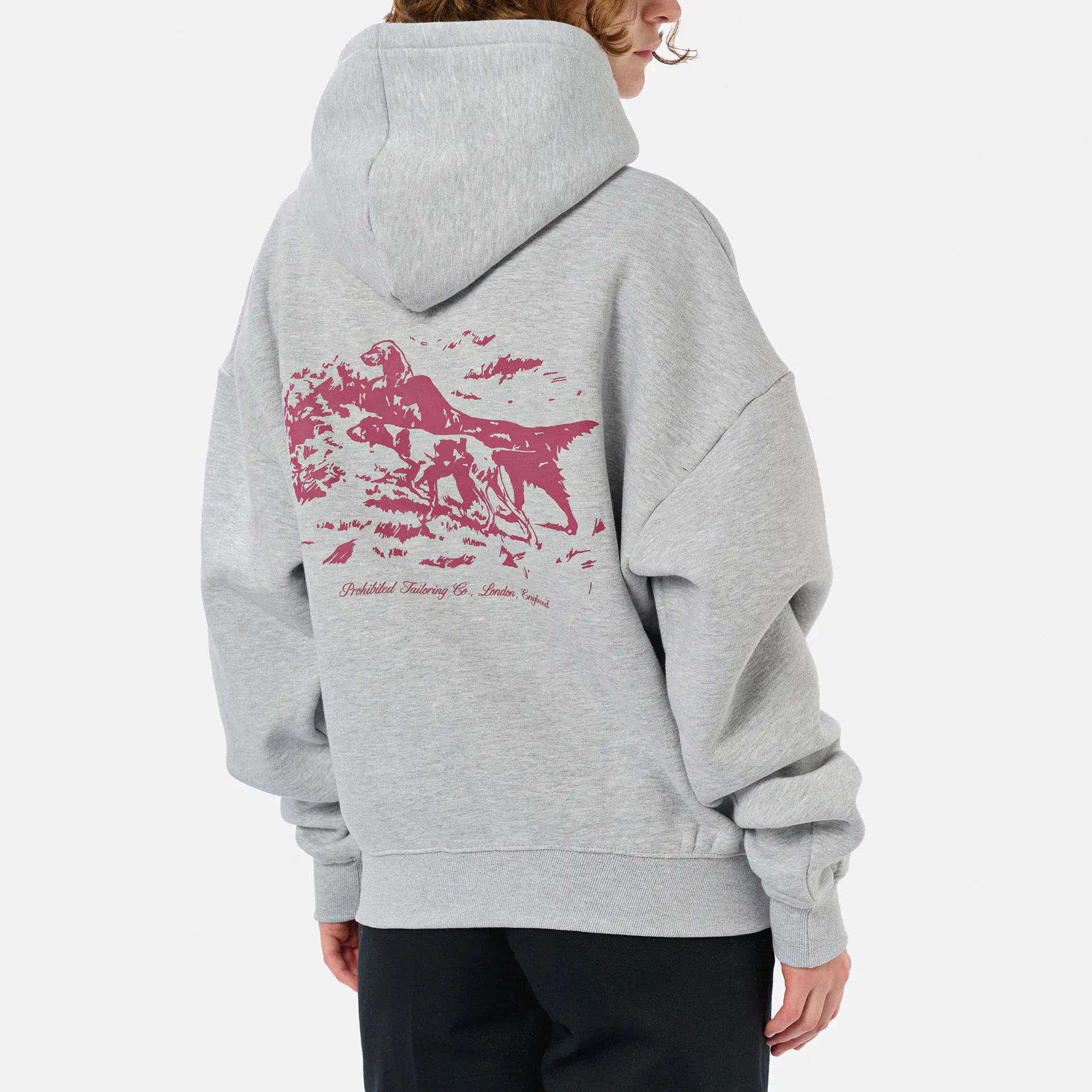 Prohibited Drift Hunt Hoodie Grey Melange