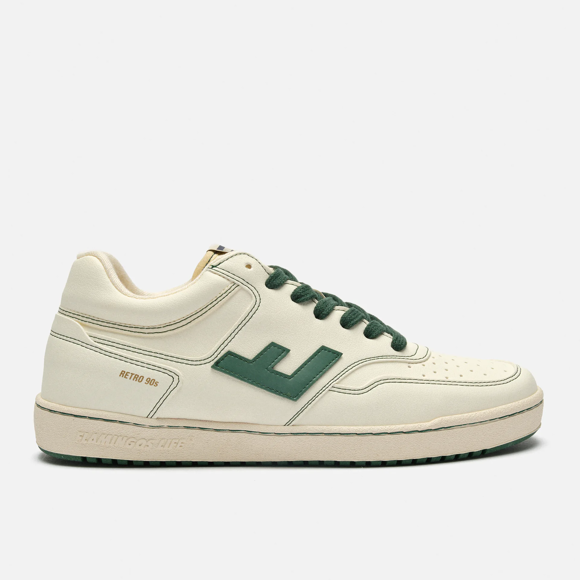 Flamingos Life Retro 90s Sneaker Pearl Forrest