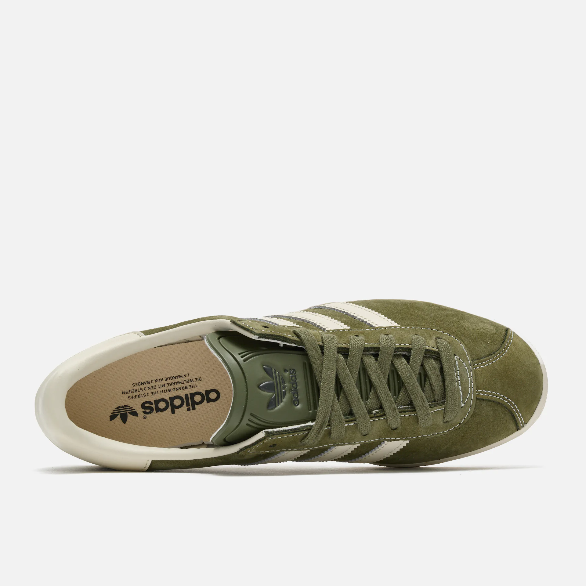 adidas Originals Gazelle 85 Sneaker Olive Strata/Core White/Wonder White