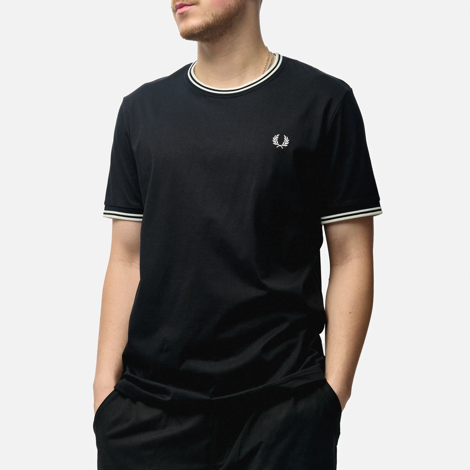 Fred Perry Twin Tipped T-Shirt Black