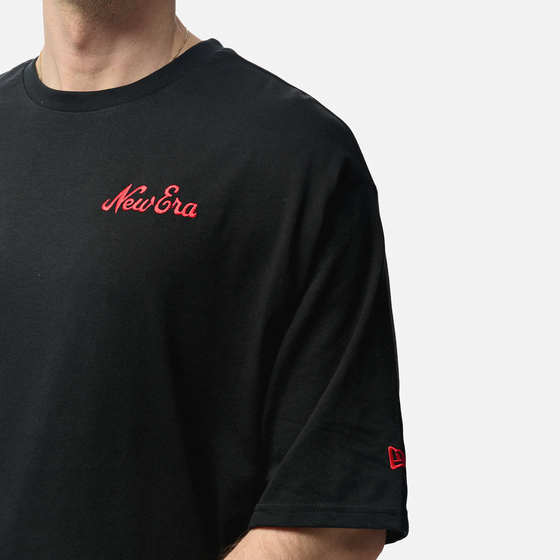 New Era Food Graphic Oversized T-Shirt Black