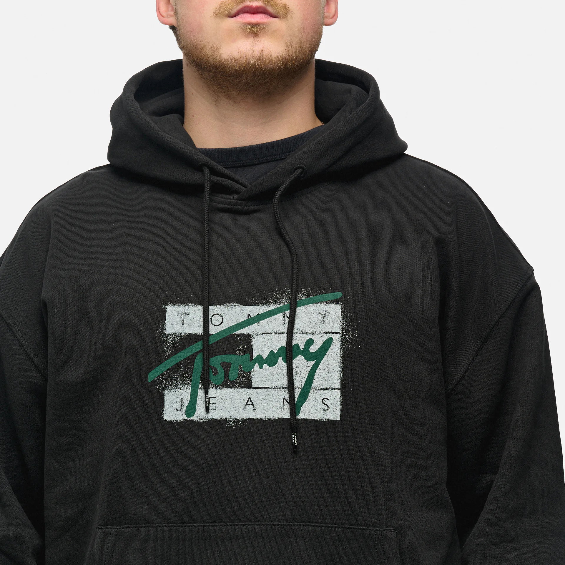 Tommy Jeans Relaxed Graffiti Signature Hoodie Black