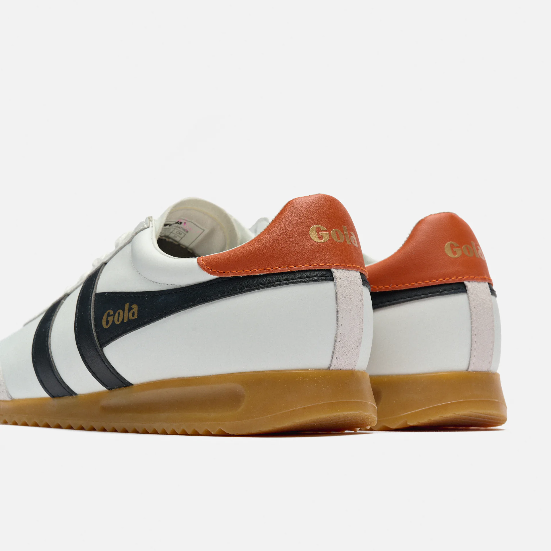 Gola Torpedo Leather Sneaker White/Black/Moody Orange