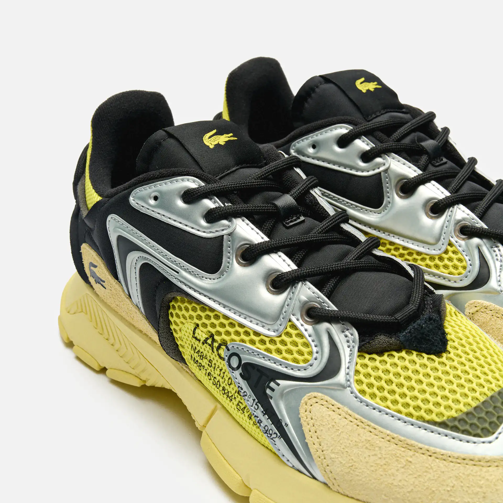 Lacoste L003 Neo Contrasted Textile Sneaker Yellow/Black