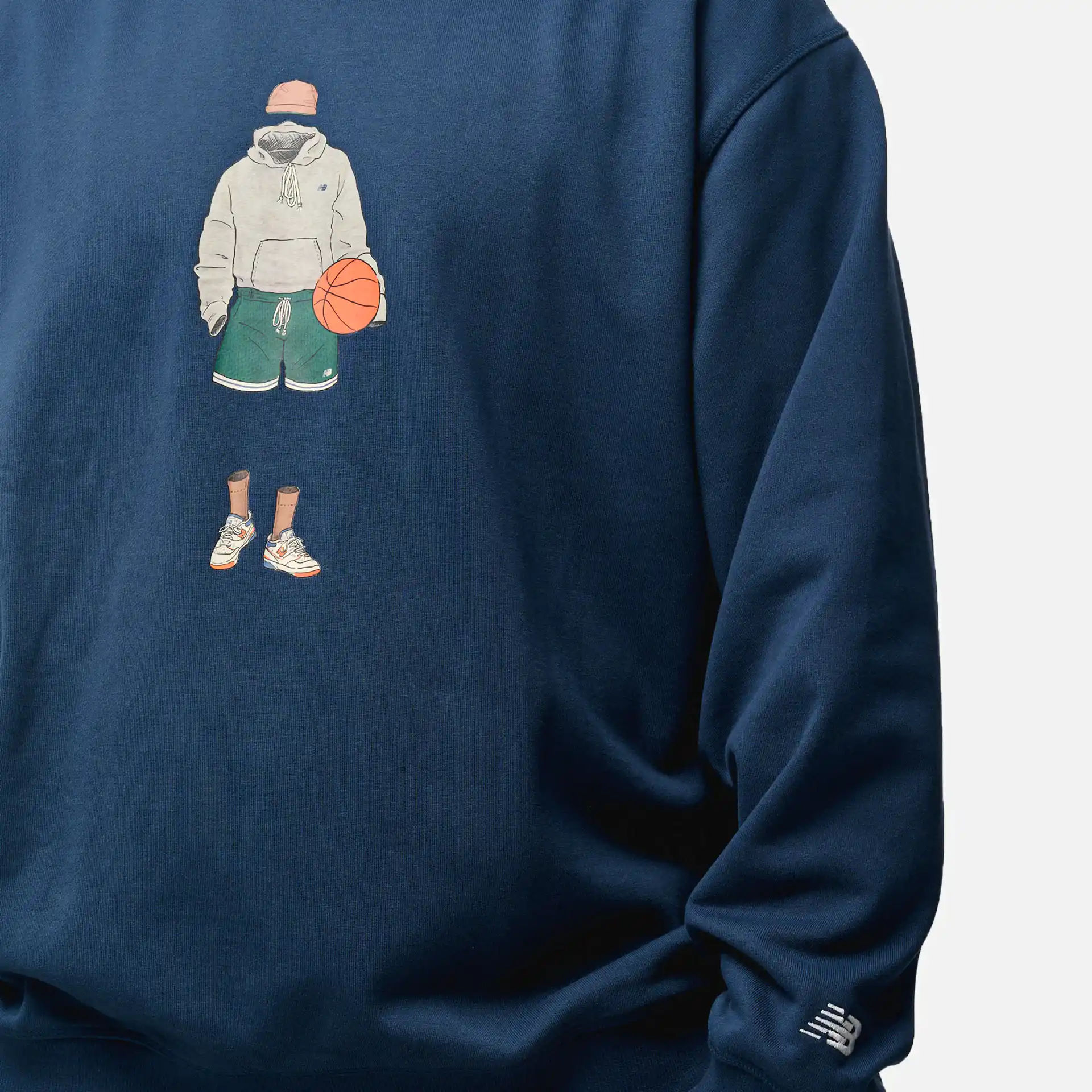 New Balance Athletics Relaxed Sport Style Crew Navy