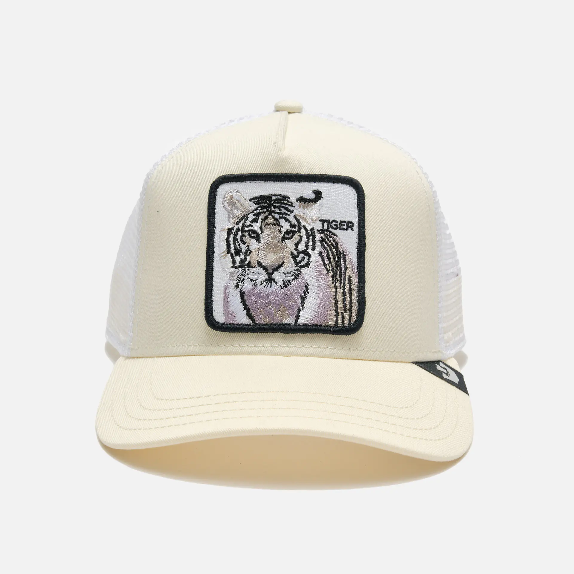 Goorin Bros The White Tiger Baseball Trucker Cap White