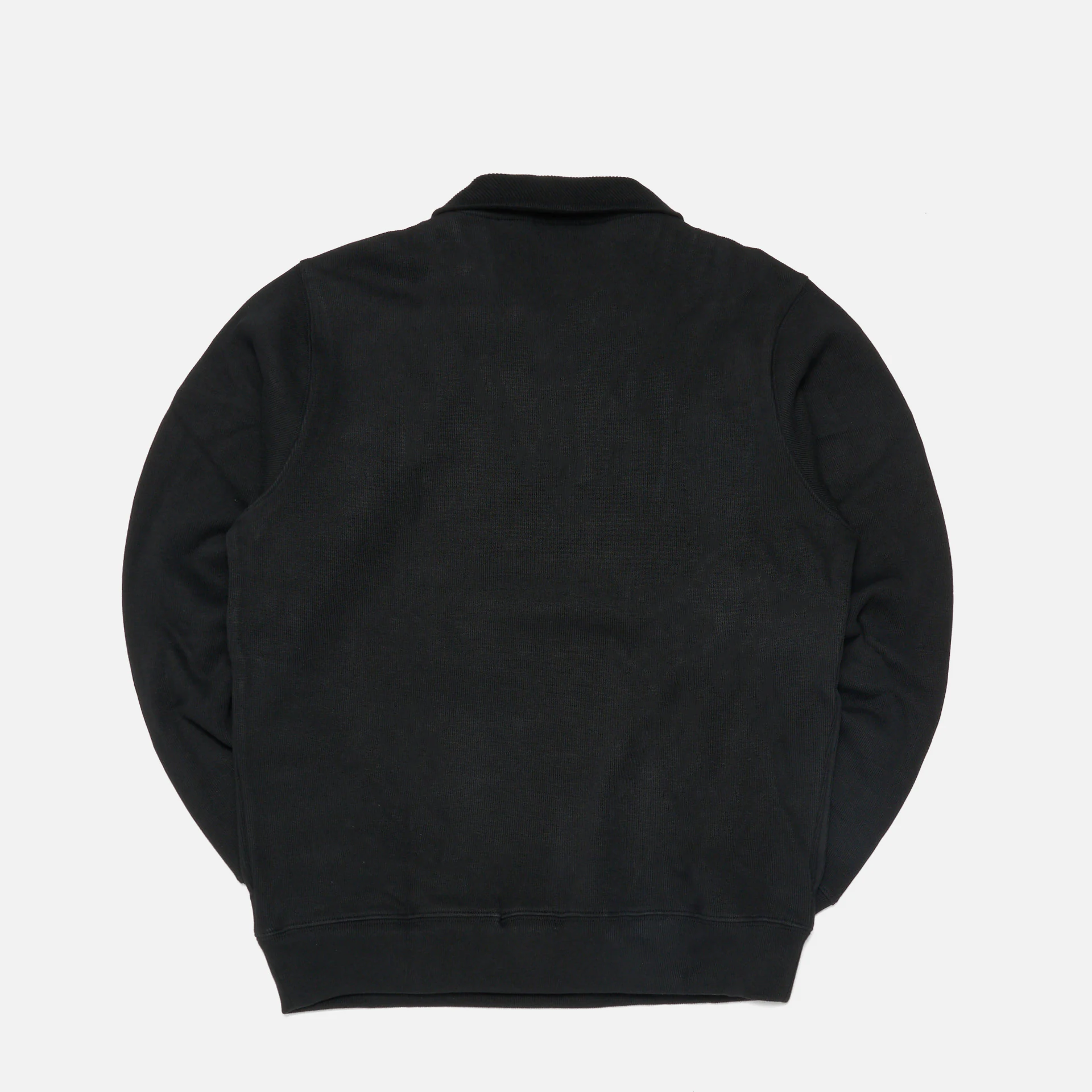 Lacoste Stand-Up Collar Cotton Half-Zip Pullover Black