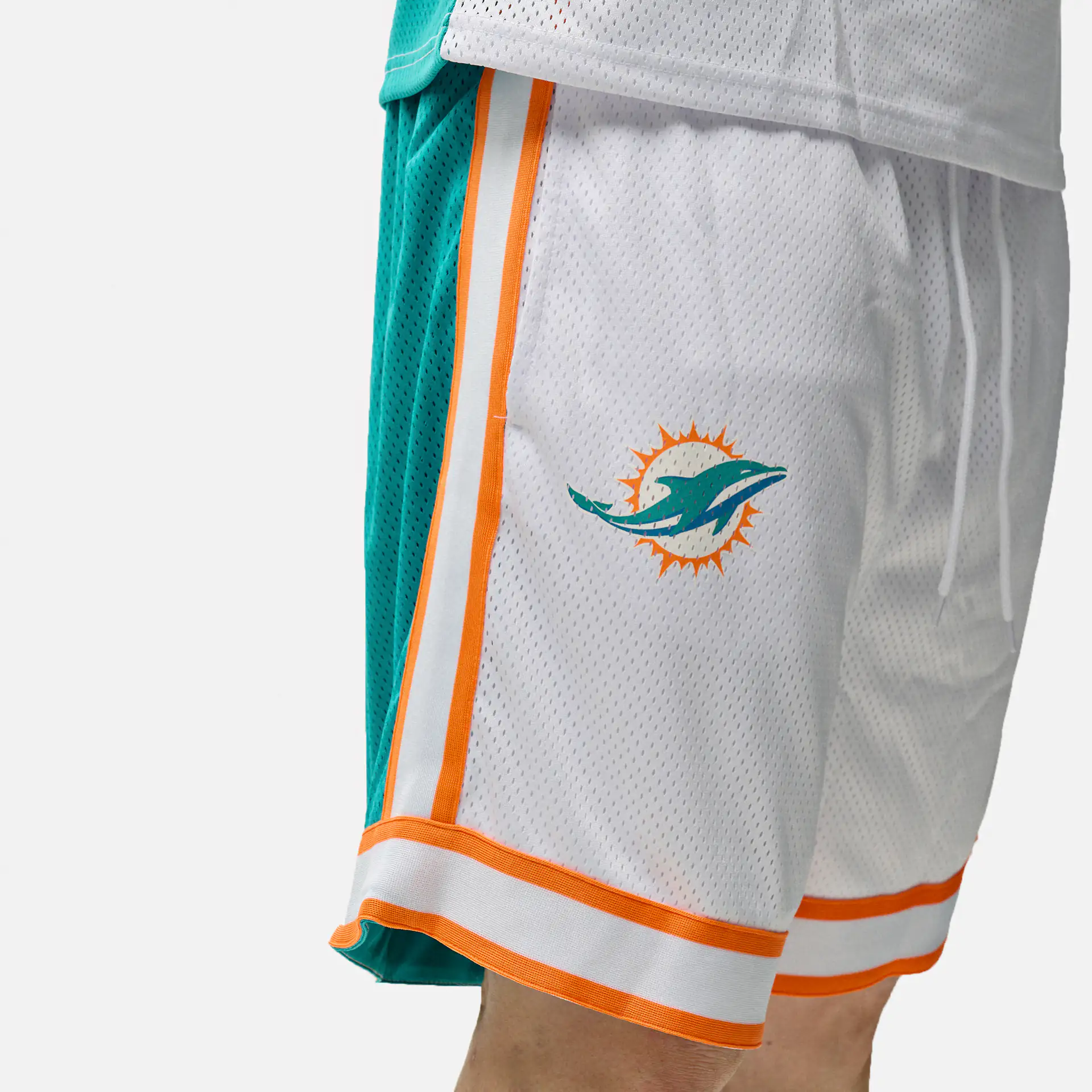 New Era NFL Miami Dolphins Color Block Shorts White
